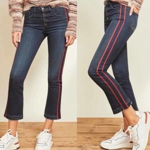 Veronica Beard Carolyn 10" Baby Boot Jeans Size 30 - Mid Rise Medium Wash Blue